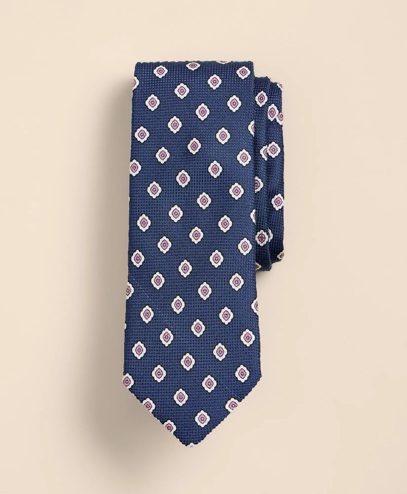 Men Cotton-Silk Stamp Tie