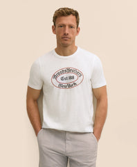 Shirts Cotton Slub Emblem Graphic T-Shirt - Brooks Brothers
