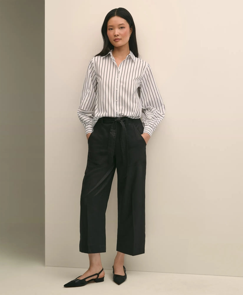 Sale Belted Wide-Leg Utility Pants