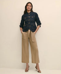 Sale Belted Wide-Leg Utility Pants