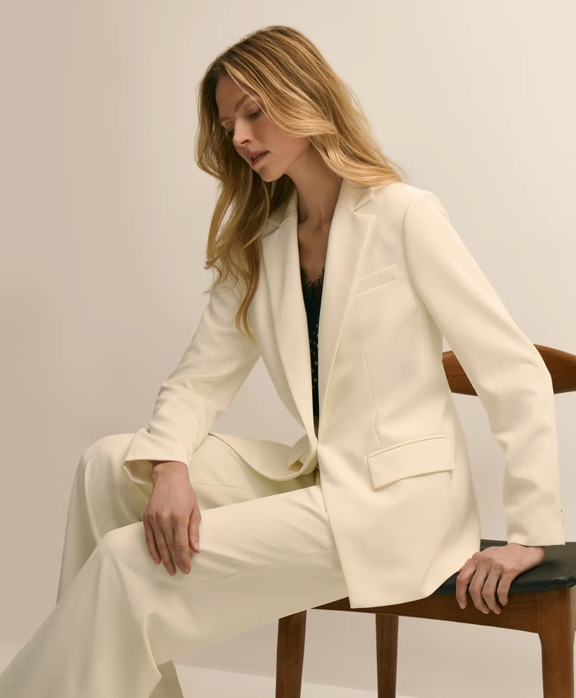 Women Crepe Relaxed Fit Jacket - Brooks Brothers Discount