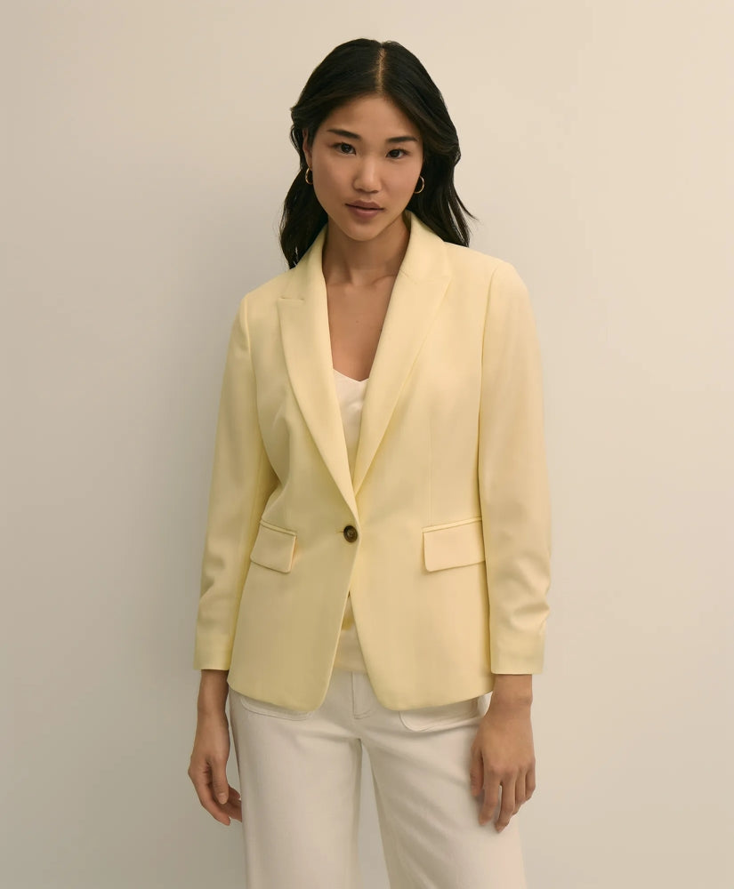 Women Crepe Ruched-Sleeve Jacket - Brooks Brothers For sale