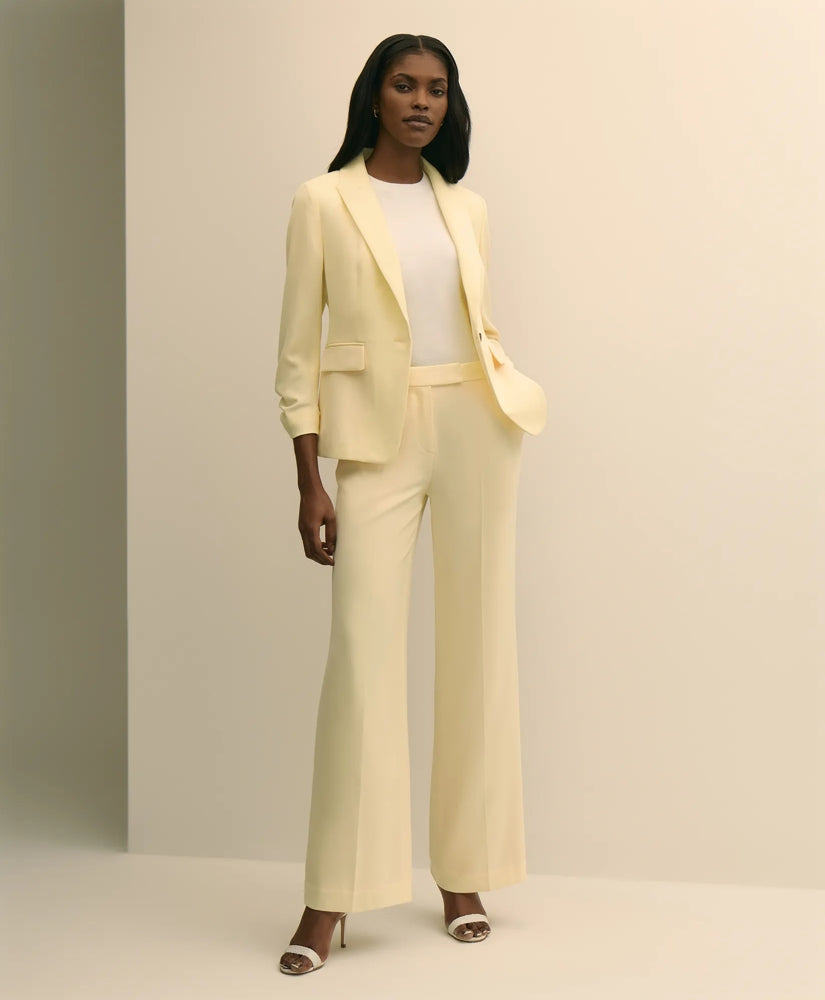 Women Crepe Wide-Leg Pants - Brooks Brothers sale