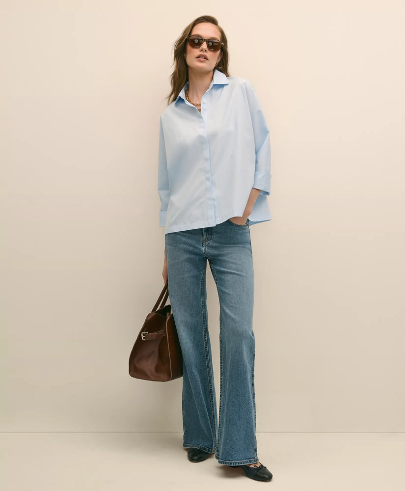 Women Denim Flare Jeans - Brooks Brothers Online