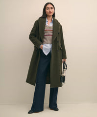 Sale Double-Faced Wool Shawl-Collar Coat - Brooks Brothers On sale