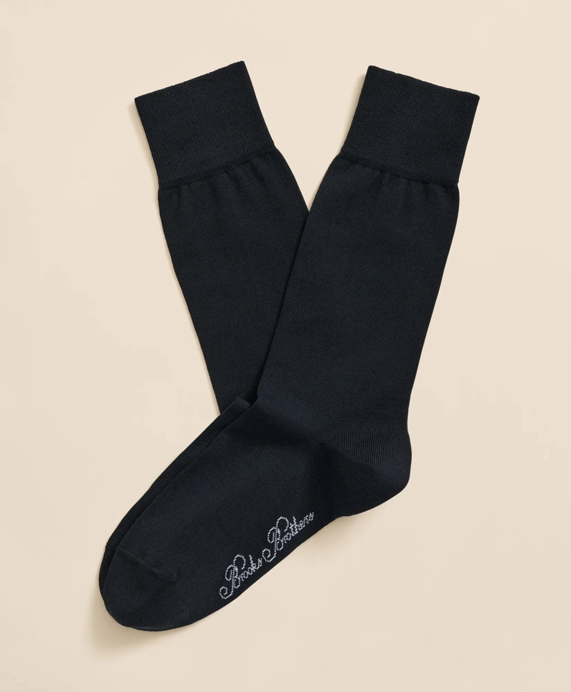 Men Egyptian-Cotton-Blend Socks - Brooks Brothers US