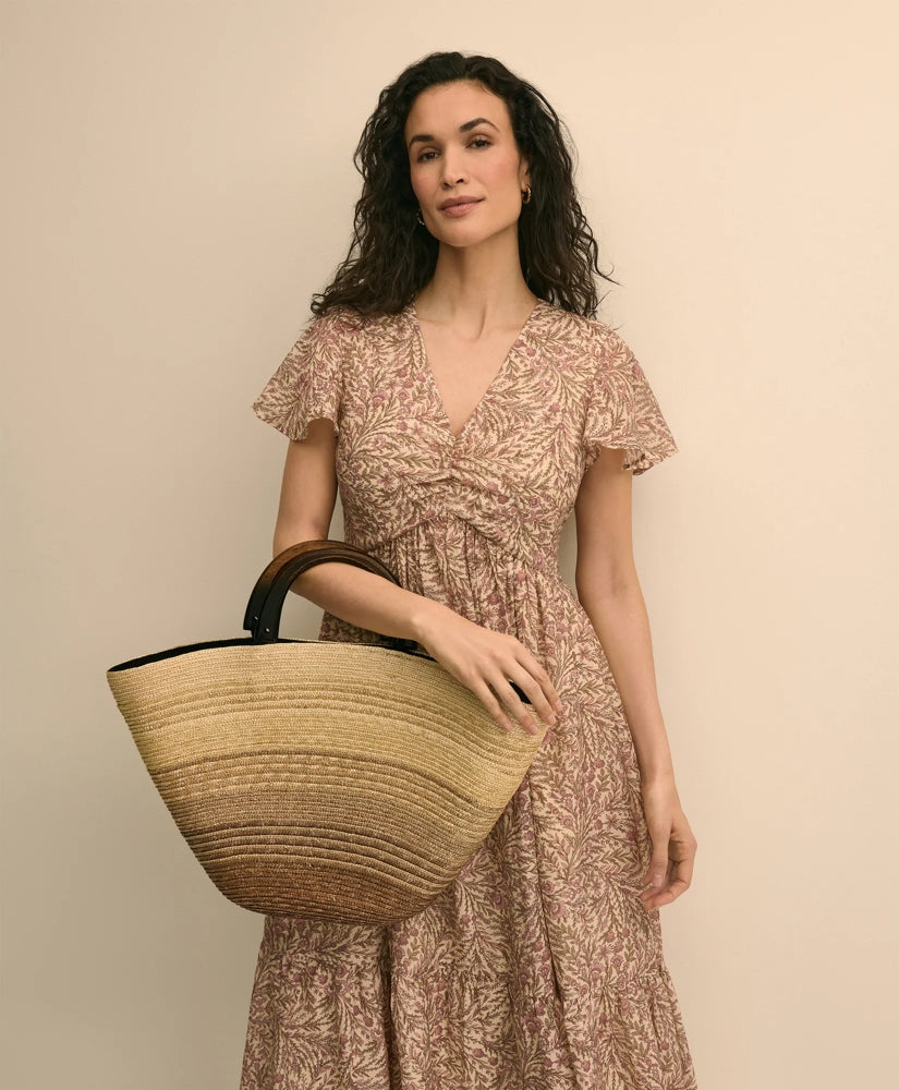 Women Eugenia Kim Wood-Straw Ombre Beach Bag - Brooks Brothers Near me