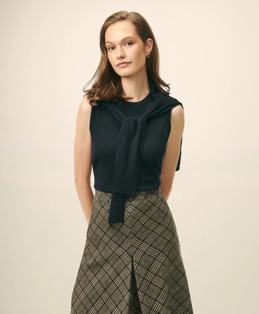 Women Extra-Fine Twinset Shell in Merino Wool - Brooks Brothers For sale
