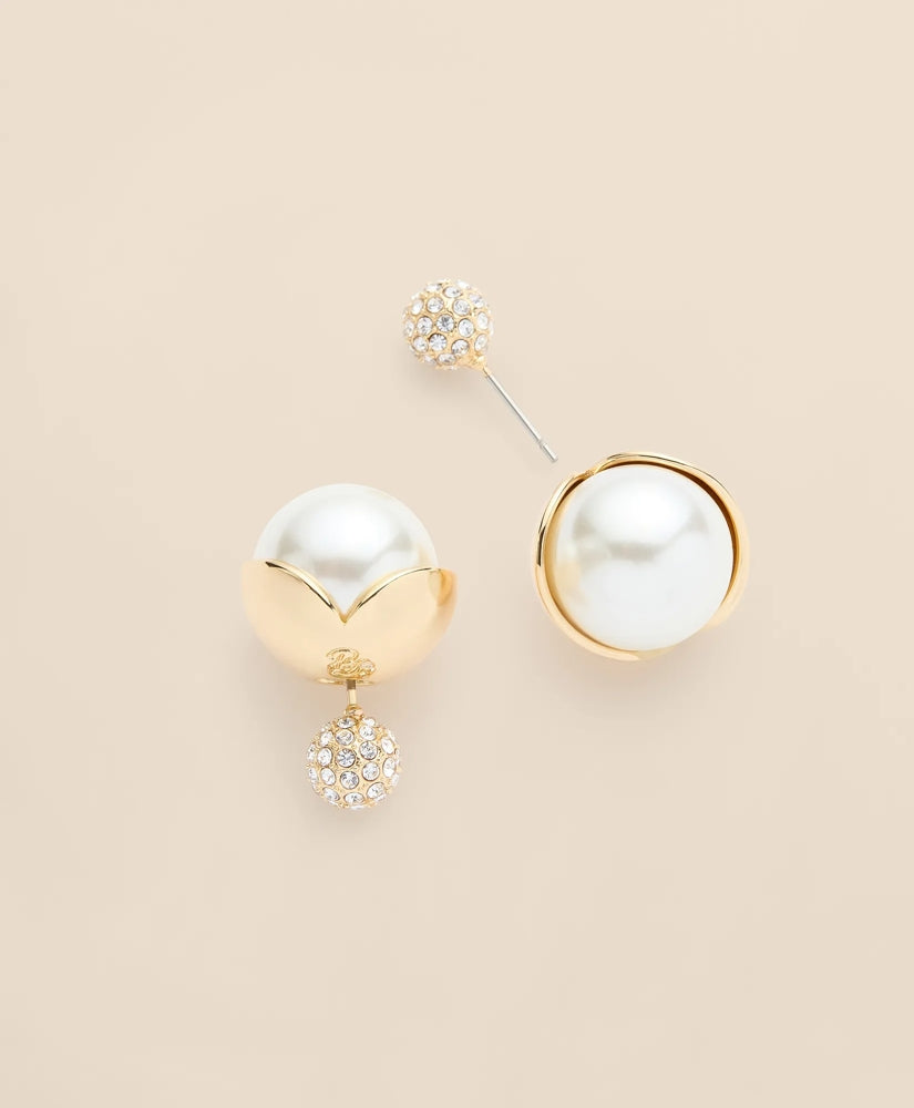 Women Faux-Pearl Ball Stud Earrings - Brooks Brothers Gift