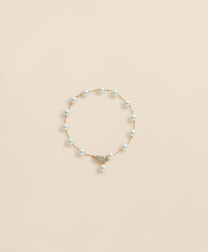 Women Faux-Pearl Chain Bracelet - Brooks Brothers Gift
