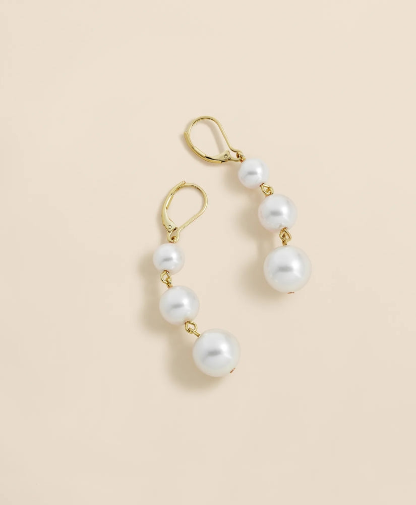 Women Faux-Pearl Drop Earrings - Brooks Brothers Near me