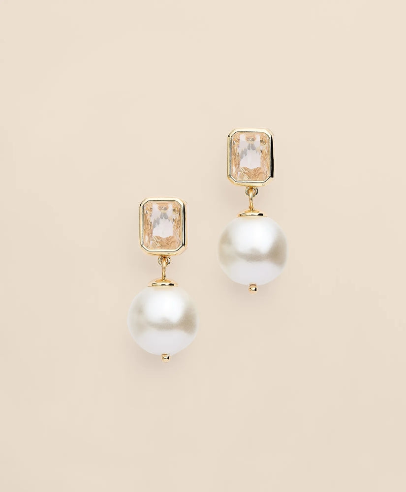 Women Faux Pearl Drop Earrings - Brooks Brothers For sale