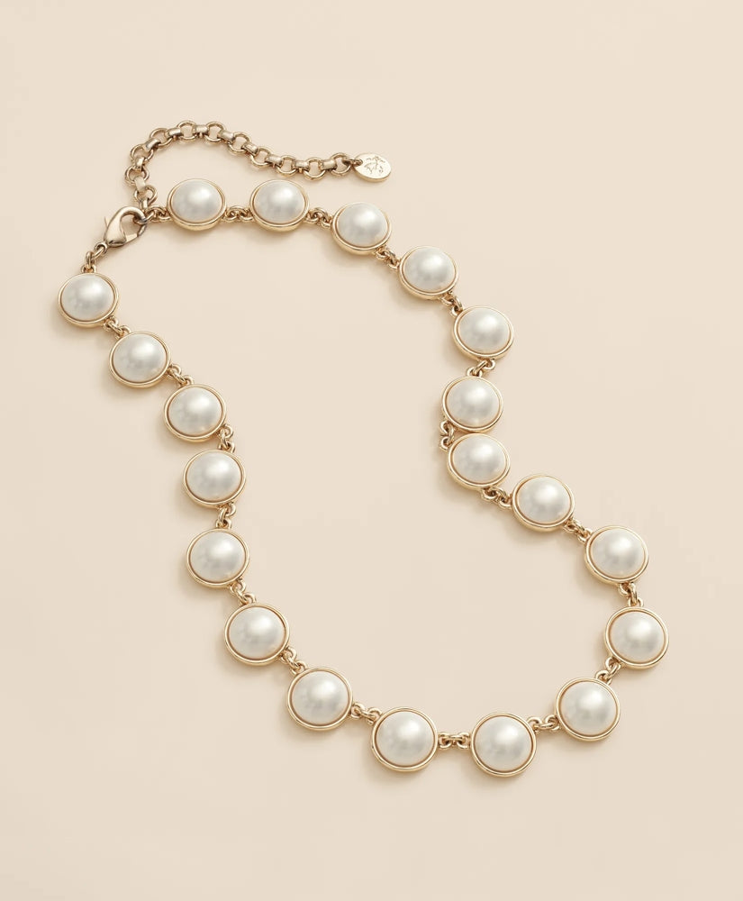Women Faux-Pearl Gold-Plated Necklace - Brooks Brothers US