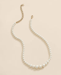Women Faux-Pearl Gold-Plated Necklace - Brooks Brothers Online