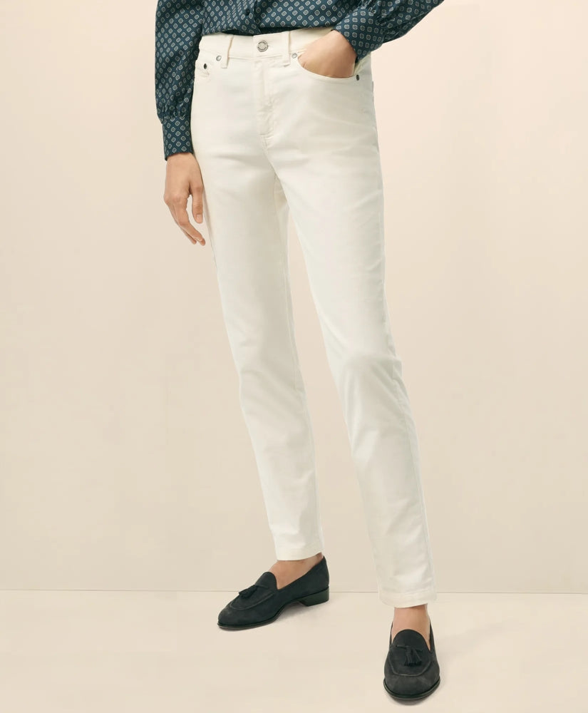 Women Five-Pocket Corduroy Pants - Brooks Brothers