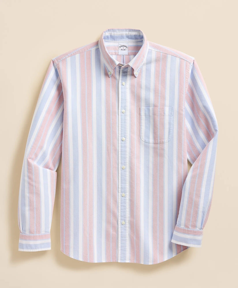 Men Friday Shirt, Oxford Bold Stripe