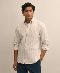 Men Friday Shirt, Oxford Novelty Stripe - Brooks Brothers Gift