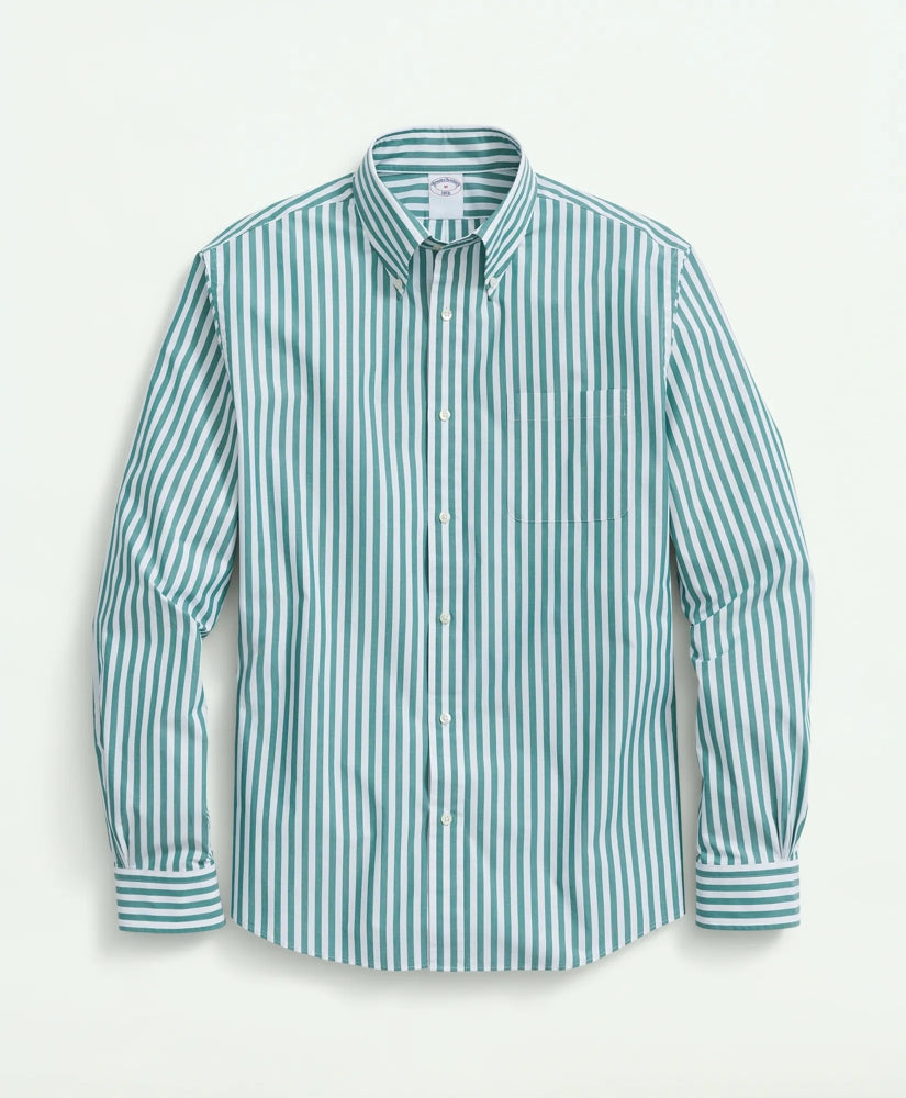 Men Friday Shirt, Poplin Butcher Striped - Brooks Brothers Outlet