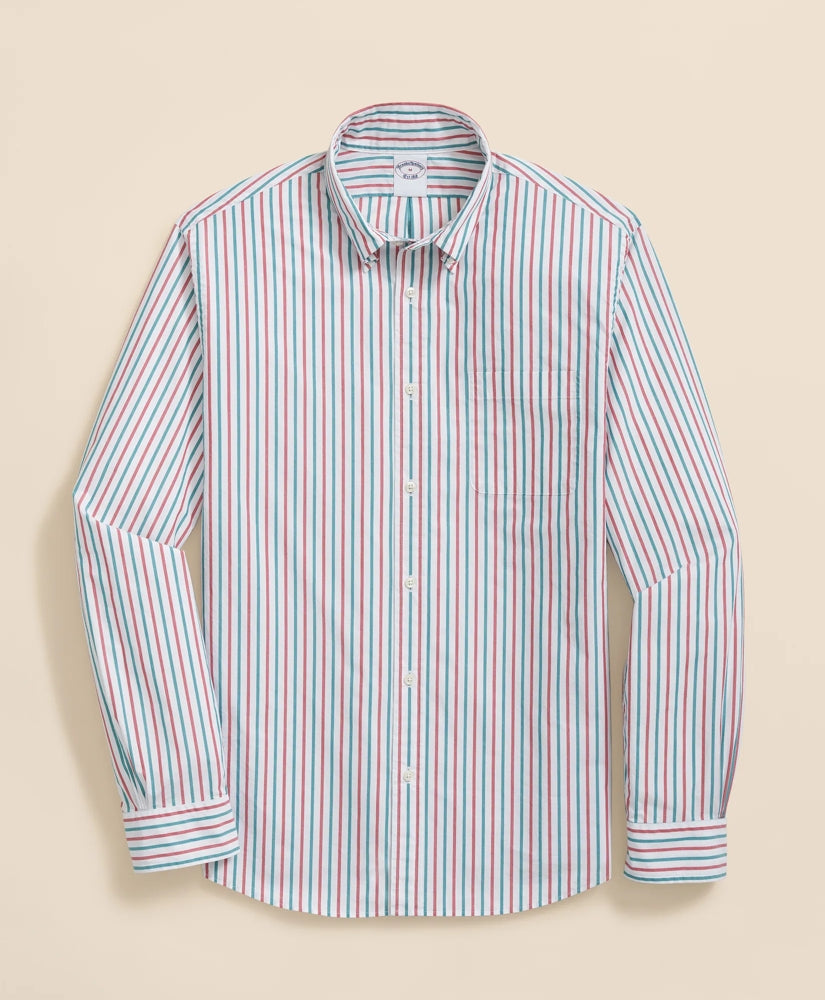 Sale Friday Shirt, Poplin Holiday Stripe - Brooks Brothers For sale
