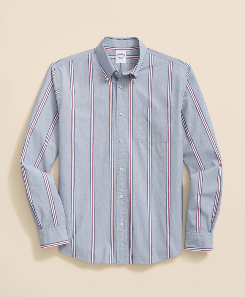 Sale Friday Shirt, Poplin Ribbon Stripe - Brooks Brothers Online