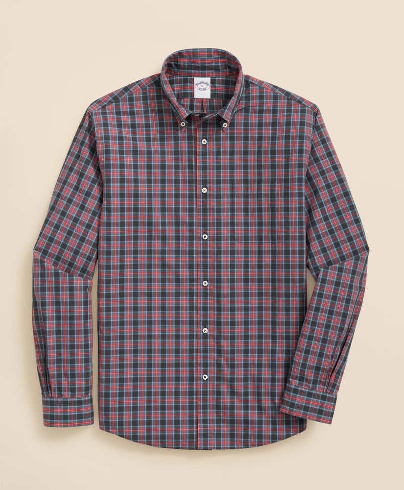 Sale Friday Shirt, Poplin Stewart Tartan - Brooks Brothers Outlet