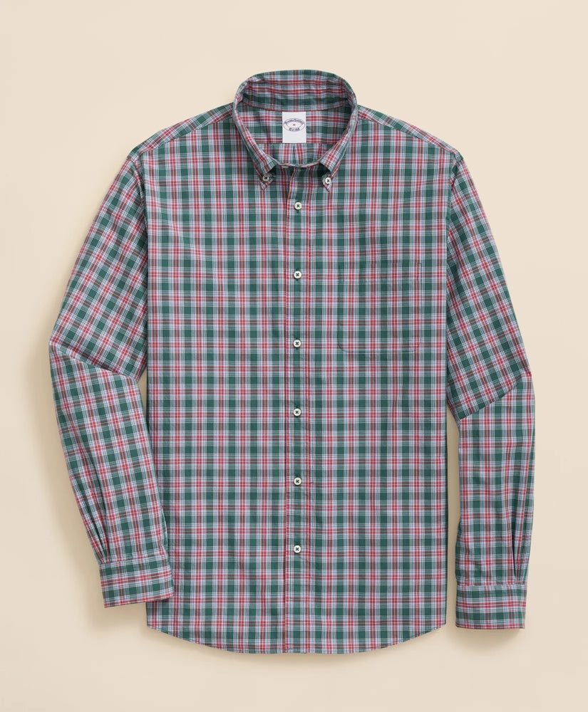 Sale Friday Shirt, Poplin Stewart Tartan - Brooks Brothers Outlet