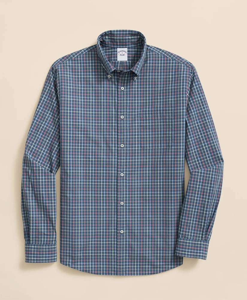 Sale Friday Shirt, Poplin Windowpane - Brooks Brothers Outlet