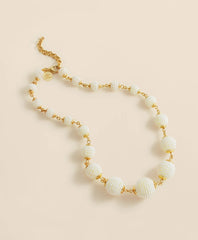 Women Gold-Toned Faux-Pearl-Sphere Necklace - Brooks Brothers Online