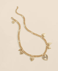 Women Gold-Toned Heart Charm Necklace - Brooks Brothers sale