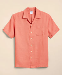 Shirts Irish Linen Camp Collar, Short-Sleeve Shirt - Brooks Brothers Gift