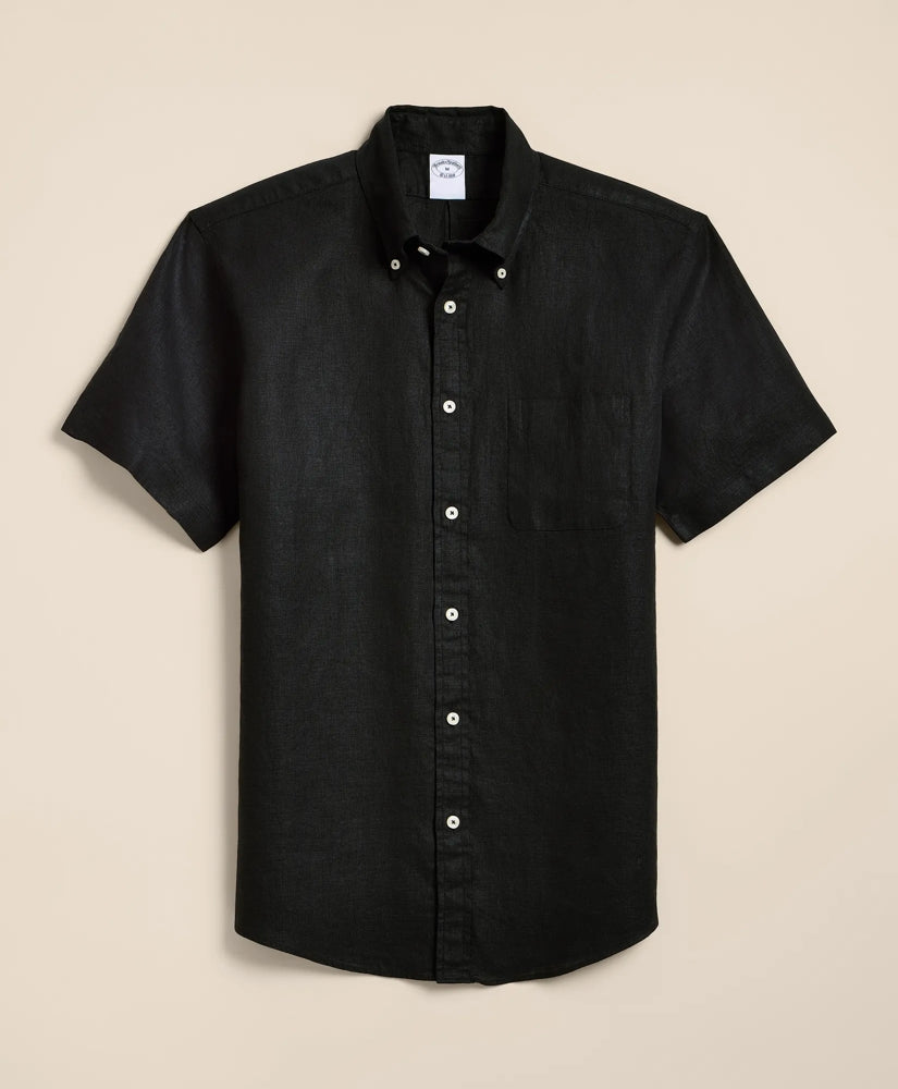 Shirts Irish Linen Short-Sleeve Sport Shirt - Brooks Brothers
