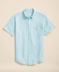 Shirts Irish Linen Short-Sleeve Sport Shirt - Brooks Brothers