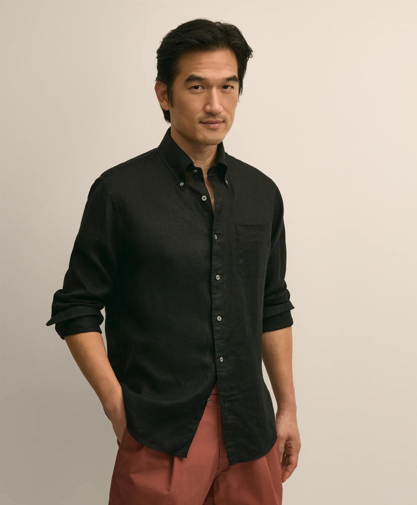 Men Irish Linen Sport Shirt