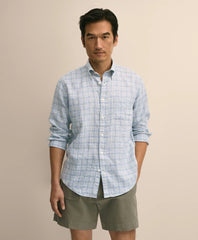Men Irish Linen Sport Shirt - Brooks Brothers Discount