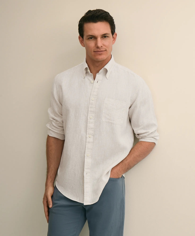 Men Irish Linen Sport Shirt