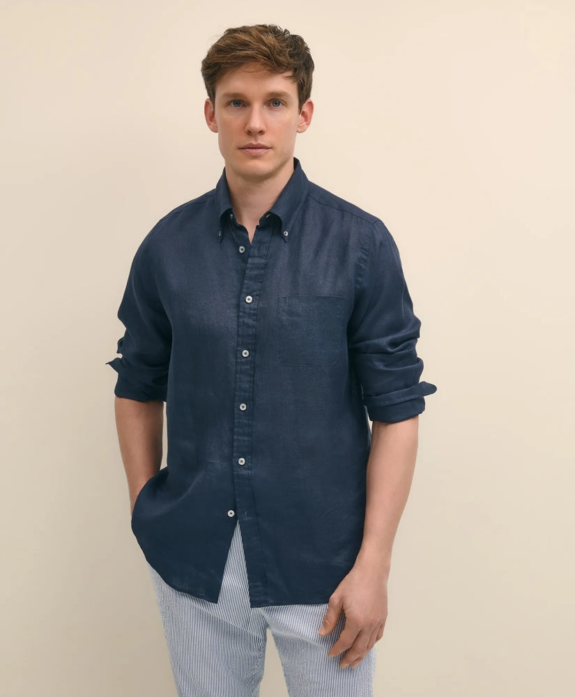 Men Irish Linen Sport Shirt