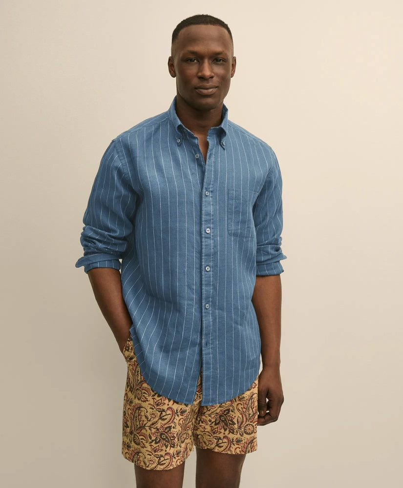 Shirts Irish Linen Sport Shirt - Brooks Brothers