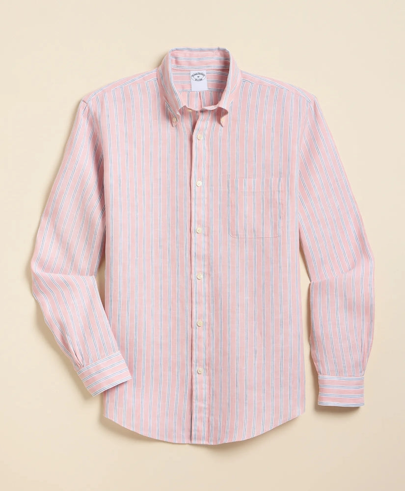 Men Irish Linen Sport Shirt - Brooks Brothers