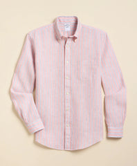 Men Irish Linen Sport Shirt - Brooks Brothers
