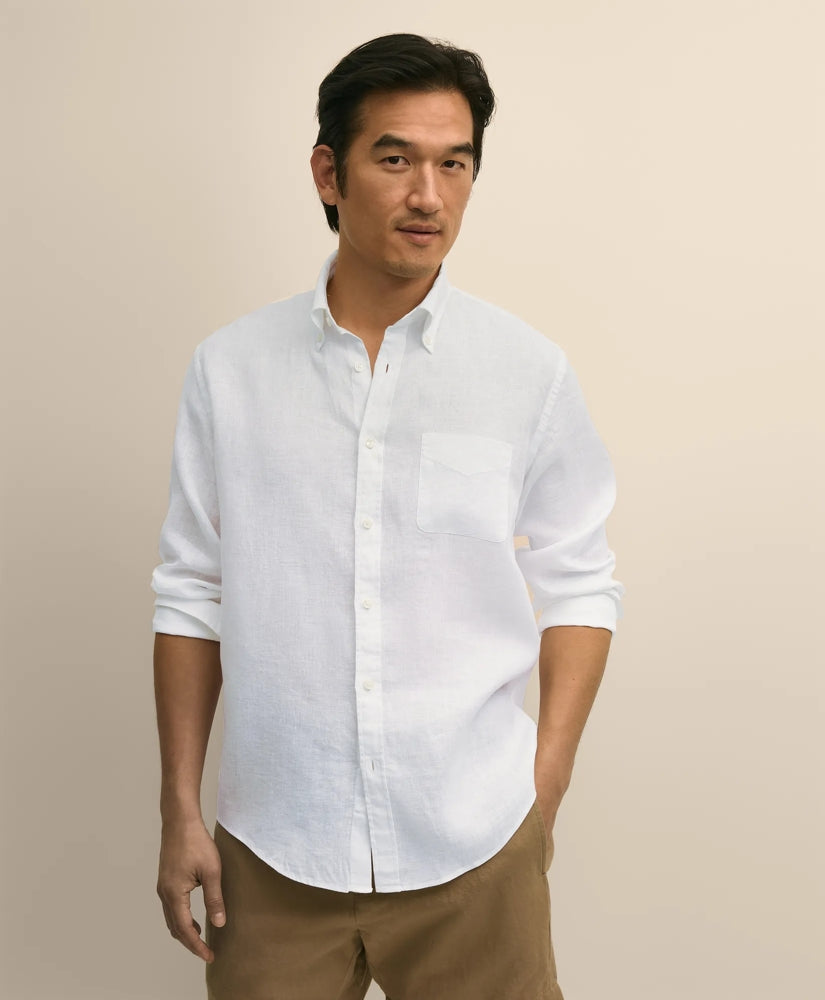 Men Irish Linen Sport Shirt