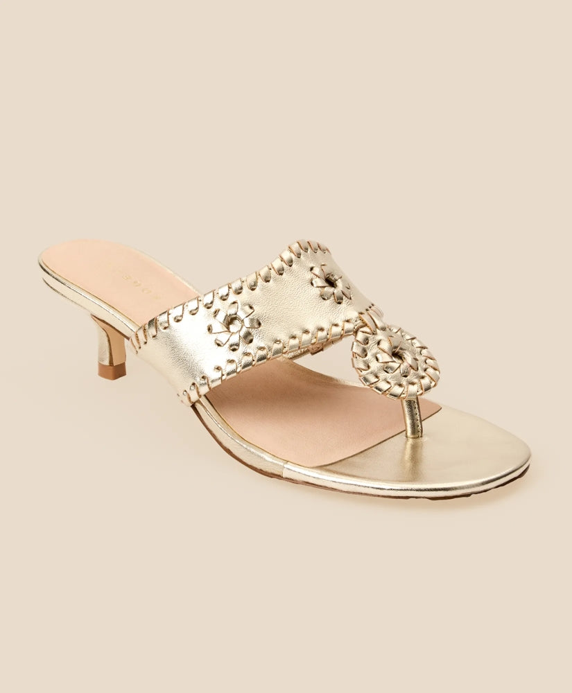 Women Jack Rogers Kitten-Heel Sandals - Brooks Brothers Online