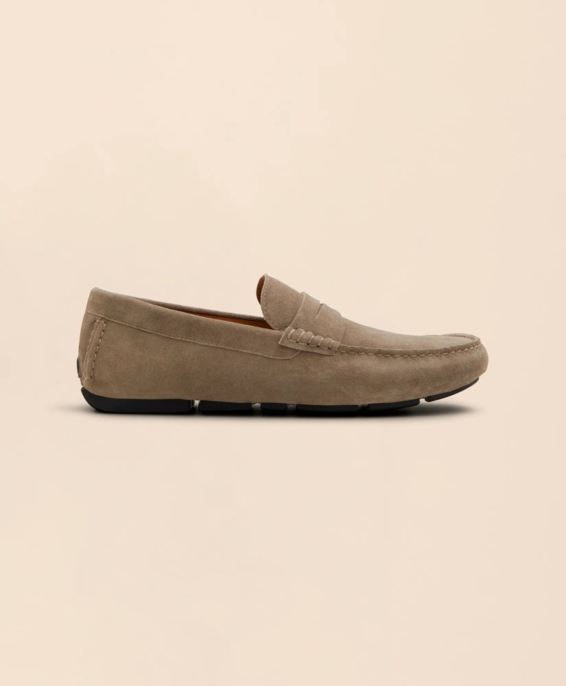 Men Jefferson Suede Driving Moccasins - Brooks Brothers For sale