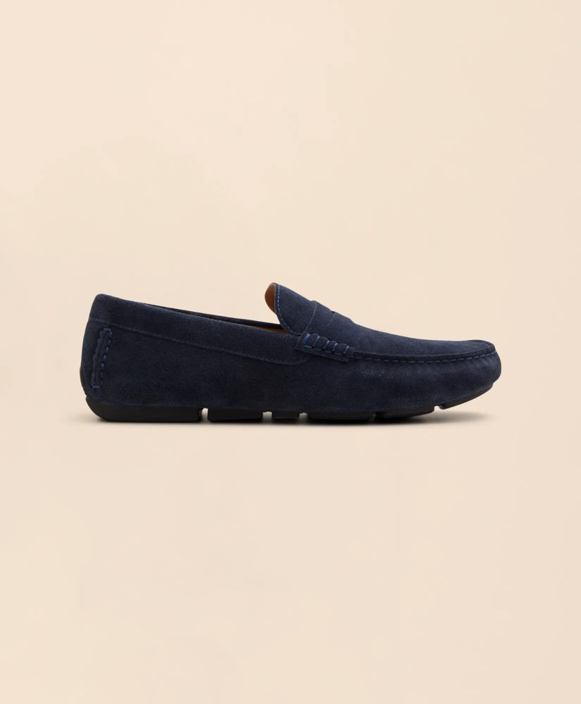 Men Jefferson Suede Driving Moccasins - Brooks Brothers For sale