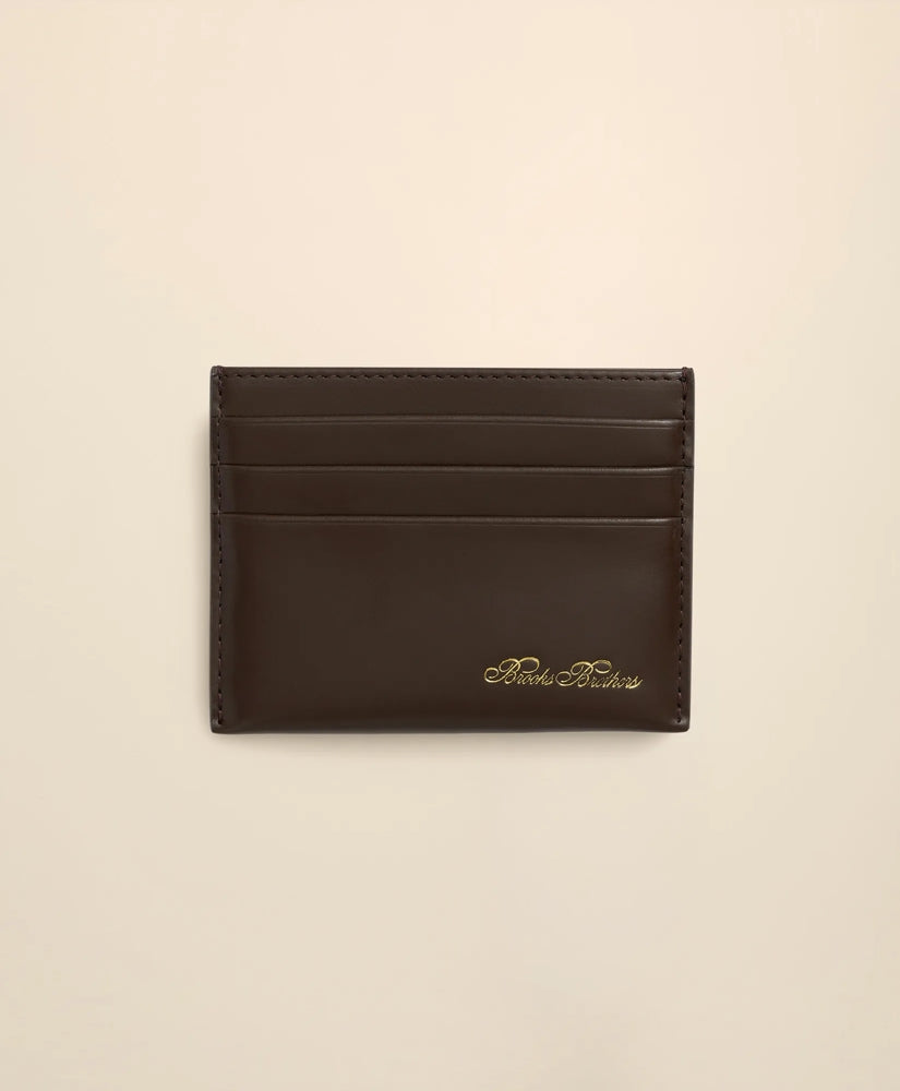 Men Lambskin Card Case - Brooks Brothers Outlet