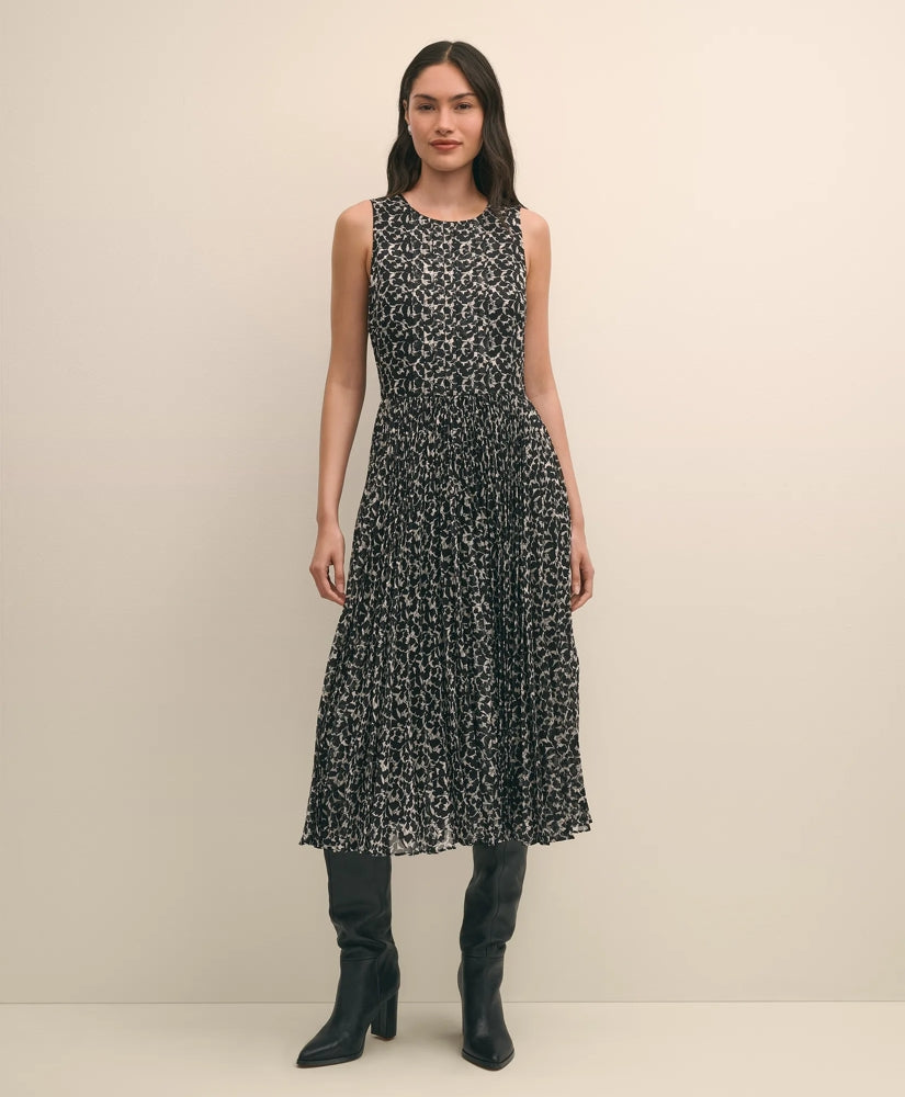Sale Leaf Motif Jacquard Dress - Brooks Brothers Gift