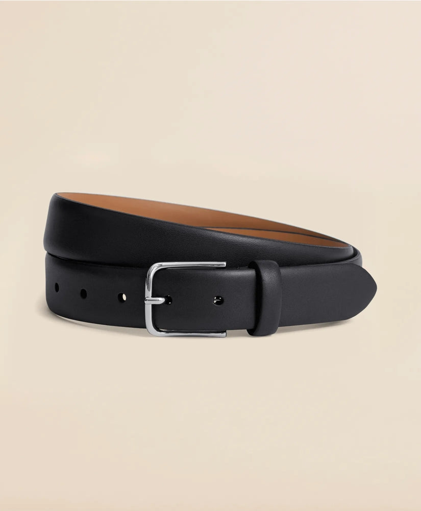 Men Leather Feather Edge Belt - Brooks Brothers Online