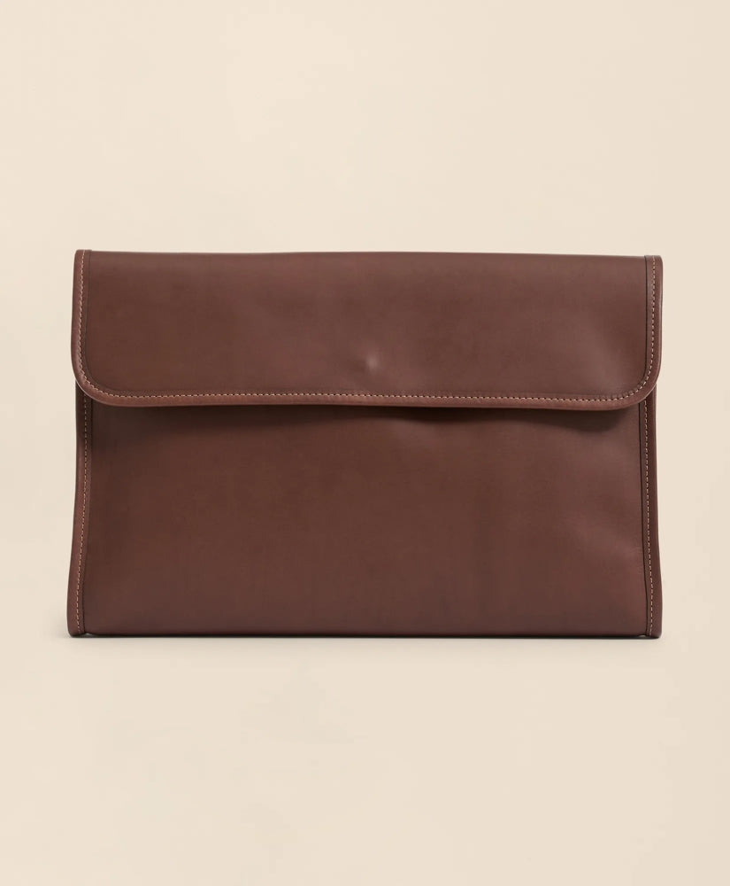 Men Leather Portfolio Case - Brooks Brothers sale