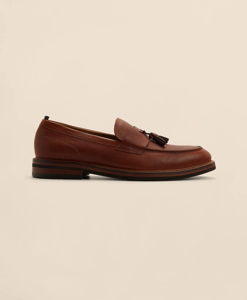 Men Leather Tassel Loafers - Brooks Brothers For sale
