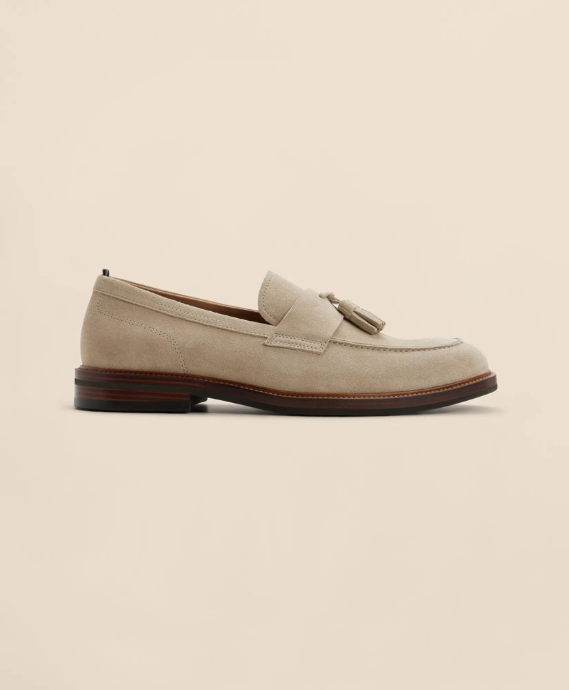 Men Leather Tassel Loafers - Brooks Brothers For sale