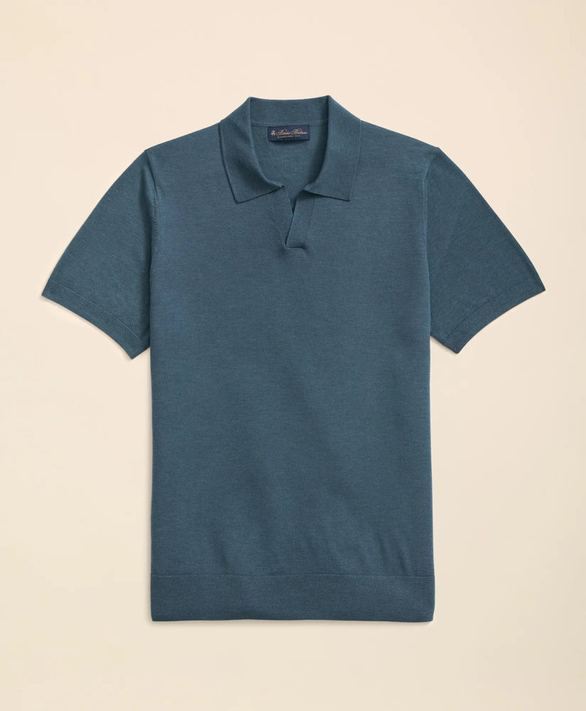 Men Lightweight Luxe All-Season Sweater, Johnny Collar - Brooks Brothers Near me